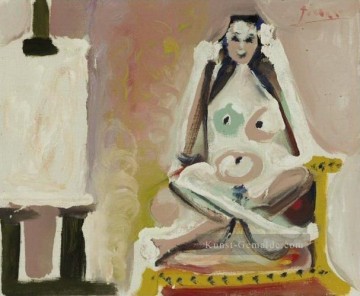 Pablo Picasso Werke - Le modele dans l atelier 4 1965 kubismus Pablo Picasso